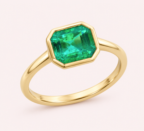 Yellow gold engagement rings
