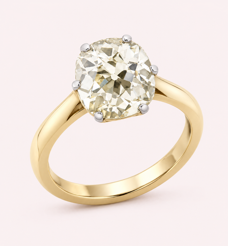 Diamond gold rings