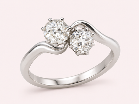 Diamond platinum rings