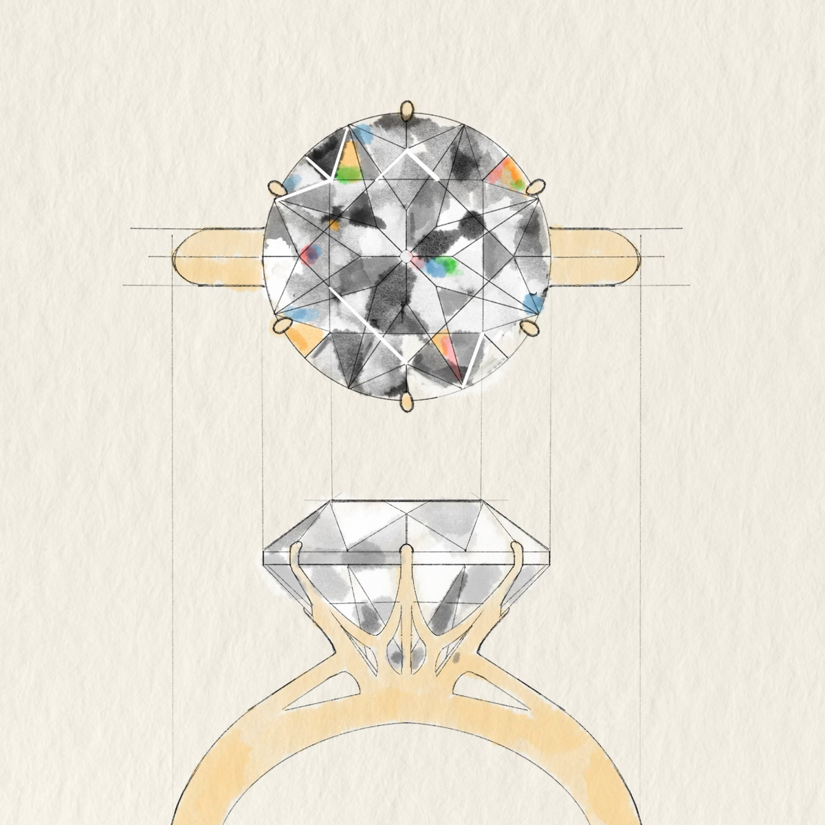 Coloured Solitaire Rings Diamond solitaire vintage & antique rings – Antique Ring Boutique