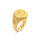 Signet ring initials "jd"