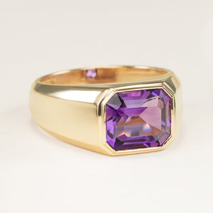 Vintage, amethyst chunky band