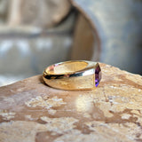 Vintage, amethyst chunky band