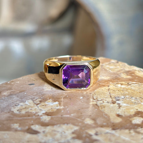 Vintage, amethyst chunky band