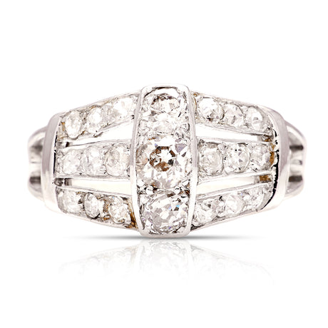Vintage, Art Deco diamond engagement ring