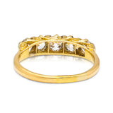 Antique diamond five-stone engagement ring