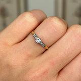 Antique, Edwardian solitaire diamond ring