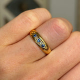 Antique, Victorian sapphire & diamond five-stone ring