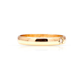 Vintage, 1960s three-stone diamond band worn on hand side