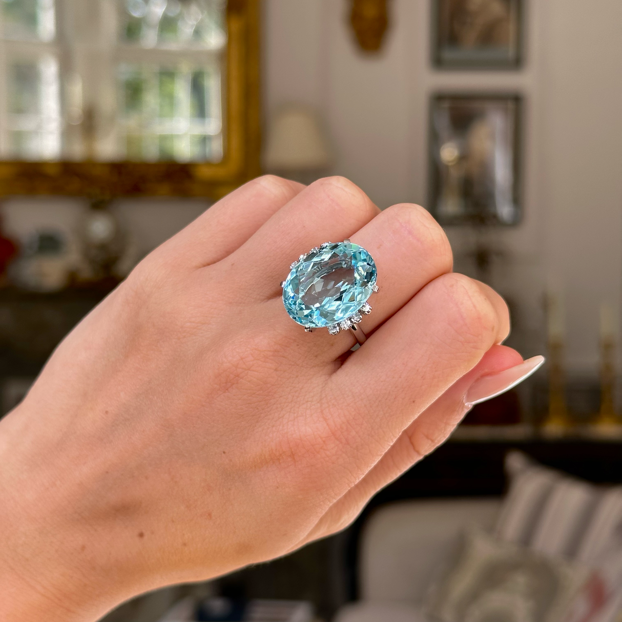 Vintage 2025 aquamarine rings