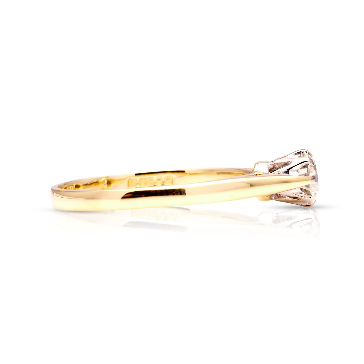 Vintage, solitaire diamond ring