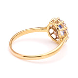 Vintage, 1980s sapphire & diamond cluster ring