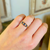 Antique, Edwardian sapphire & diamond ring