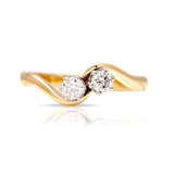 Vintage, 1990s toi et moi diamond ring