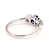 Vintage, Art Deco sapphire & diamond three-stone ring