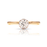 Vintage, Art Deco solitaire diamond engagement ring