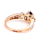 Vintage, 1990s sapphire & diamond cluster ring