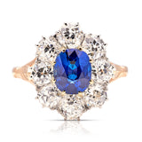 Antique, Edwardian sapphire & diamond ring