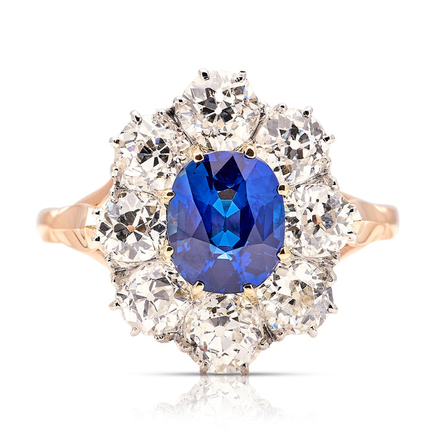 Antique, Edwardian sapphire & diamond ring