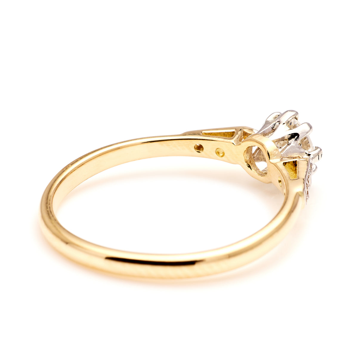 Vintage, Art Deco solitaire diamond ring