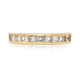 Vintage Diamond Half Eternity Ring, 18ct Yellow Gold