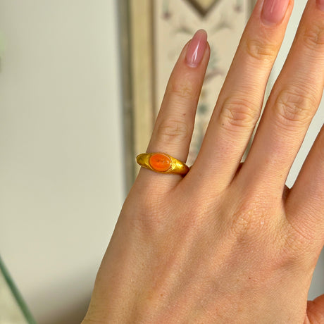 Ancient Roman, ant intaglio ring