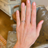 Vintage, 1980s five-stone diamond ring