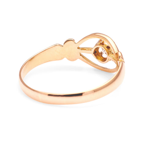 Vintage, 1940s diamond solitaire ring 