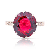 Antique, Edwardian garnet & diamond ring