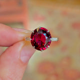 Antique, Edwardian garnet ring