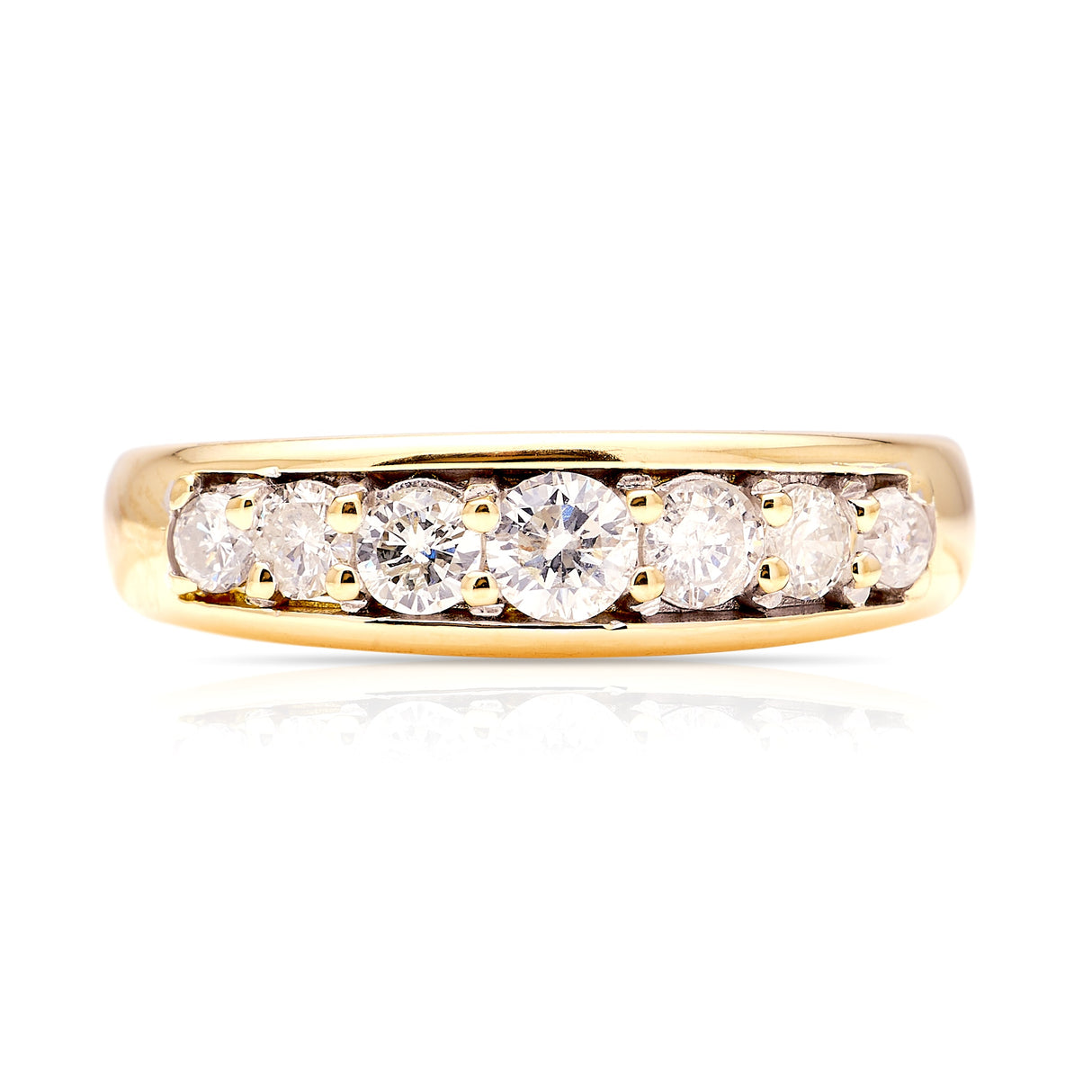 Vintage, 1980s half-hoop diamond ring