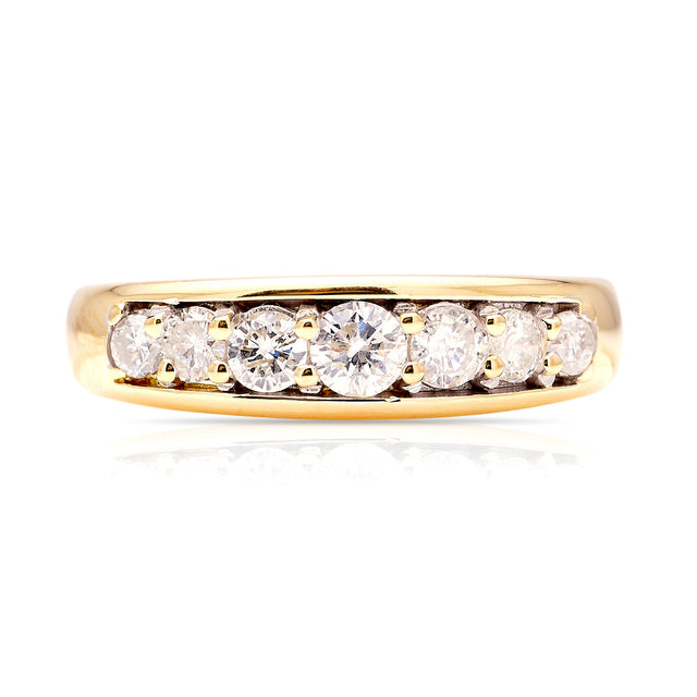 Vintage, 1980s half-hoop diamond ring
