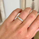 Vintage, 1980s half-hoop diamond ring