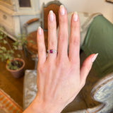 Antique, Edwardian ruby & diamond dress ring