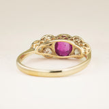 Antique, Edwardian ruby & diamond dress ring