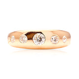 Antique, Edwardian five-stone diamond ring