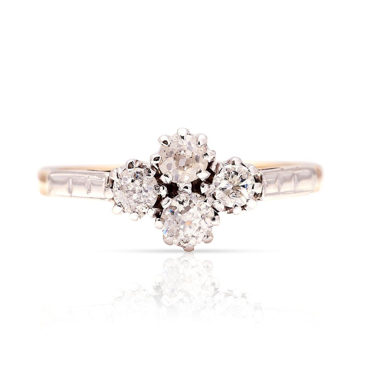 Vintage, Art Deco diamond cluster ring