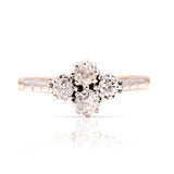 Vintage, Art Deco diamond cluster ring