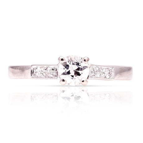 Vintage, 1950s diamond engagement ring