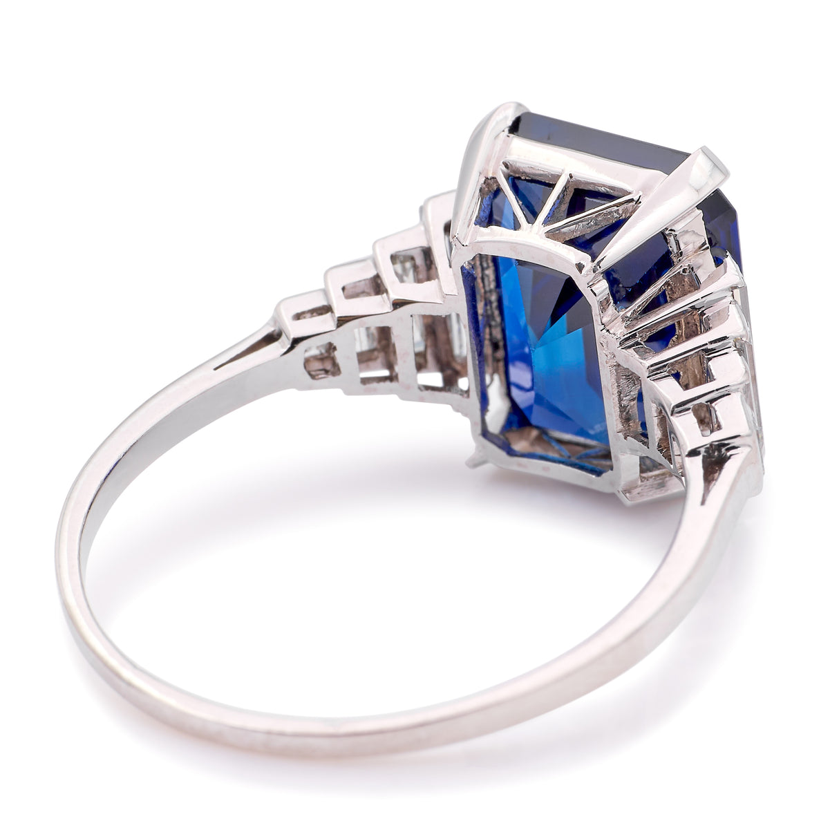 Vintage, Art Deco sapphire & diamond ring