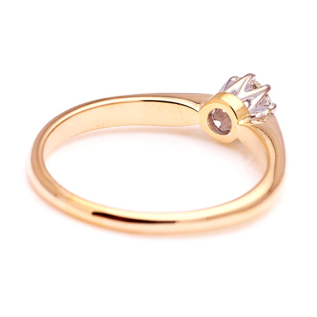 Vintage, Art Deco diamond solitaire ring