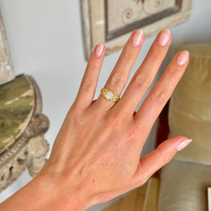 Antique, Victorian diamond cluster engagement ring