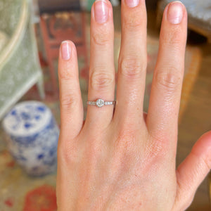 Antique, Edwardian diamond engagement ring