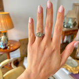 Antique, Georgian chrysoberyl & diamond cluster ring