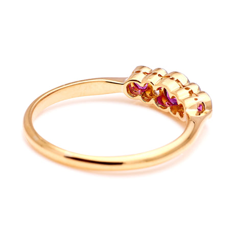 Antique, 1900s ruby & diamond ring