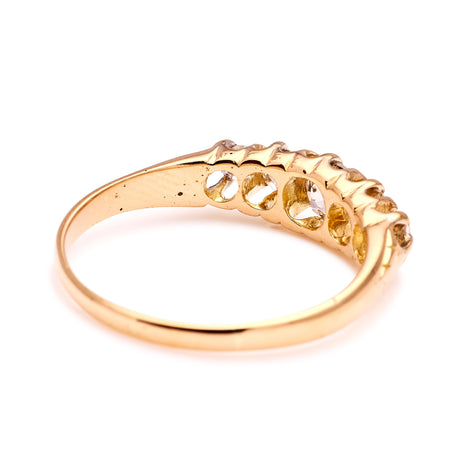 Antique, Victorian five-stone diamond ring