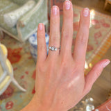 Vintage, Art Deco three-stone diamond twist engagement ring