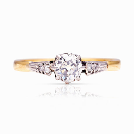 Antique, Edwardian diamond engagement ring