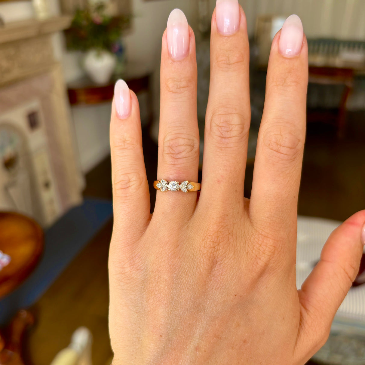 Vintage, 1980s diamond engagement ring