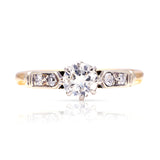 Antique, Edwardian diamond engagement ring